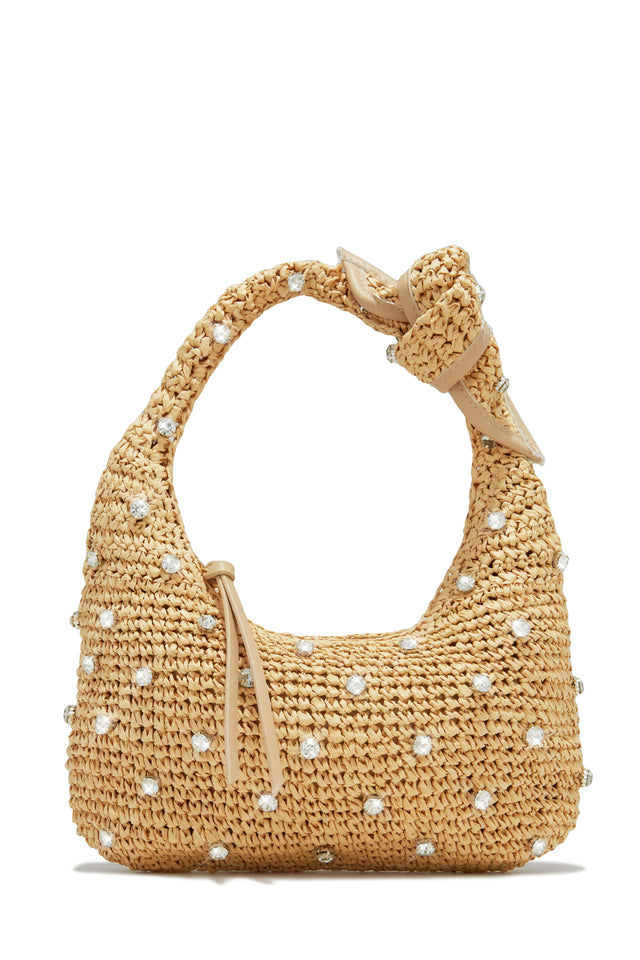 Load image into Gallery viewer, Nude Vacation Handbag with Embellished Detailing
