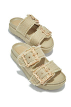 Load image into Gallery viewer, Isla Ibiza Chunky Slip On Sandals - Natural
