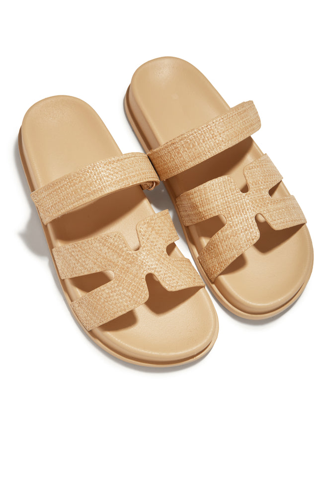Load image into Gallery viewer, Baja Resort Chunky Slip On Sandals - Natural
