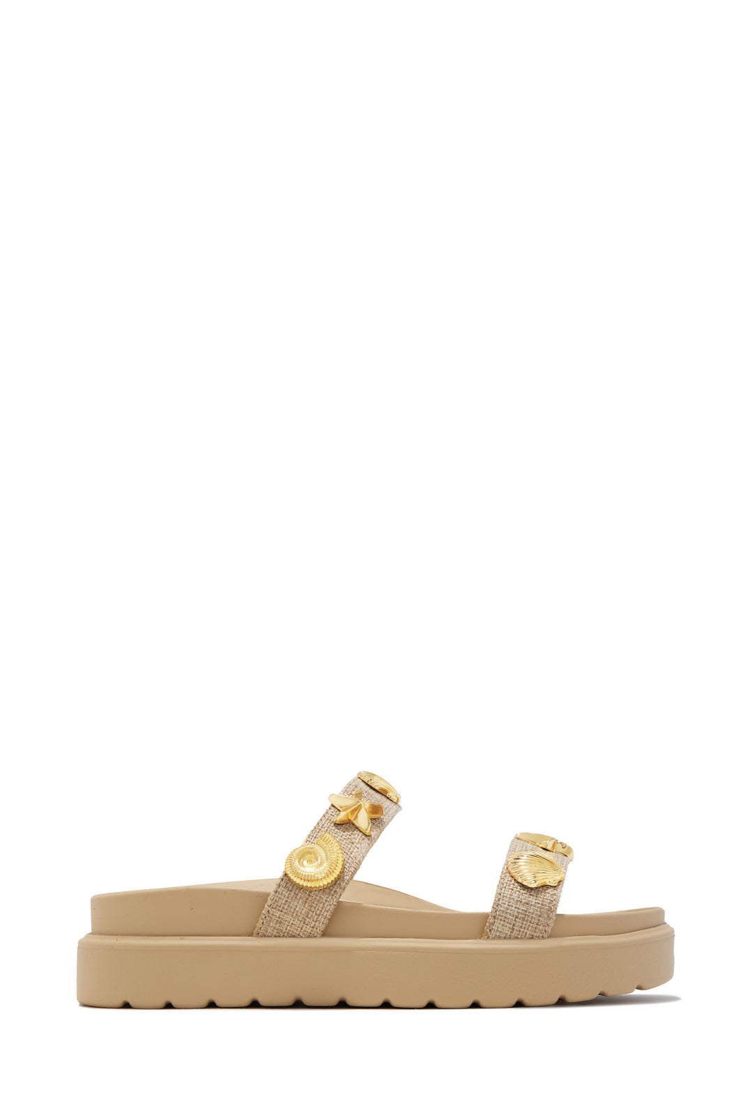Shoreline Chunky Slip On Sandals - Natural