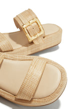 Load image into Gallery viewer, Vacay Calling Slip On Platform Sandals - Nude
