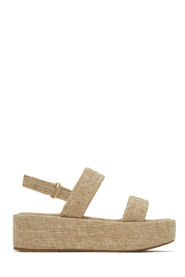 Load image into Gallery viewer, Summer Linen Natural Sandal
