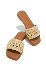 Load image into Gallery viewer, Natural Straw Slip On Sandal
