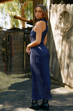 Load image into Gallery viewer, Sleeveless Blue Maxi Dress
