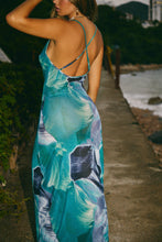 Load image into Gallery viewer, Blue Print Open Back Maxi
