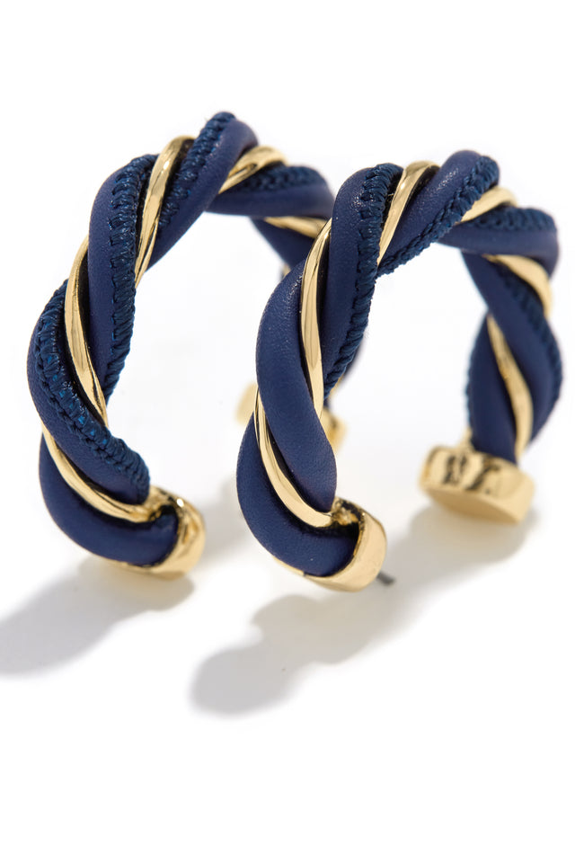 Load image into Gallery viewer, Navy Hoops
