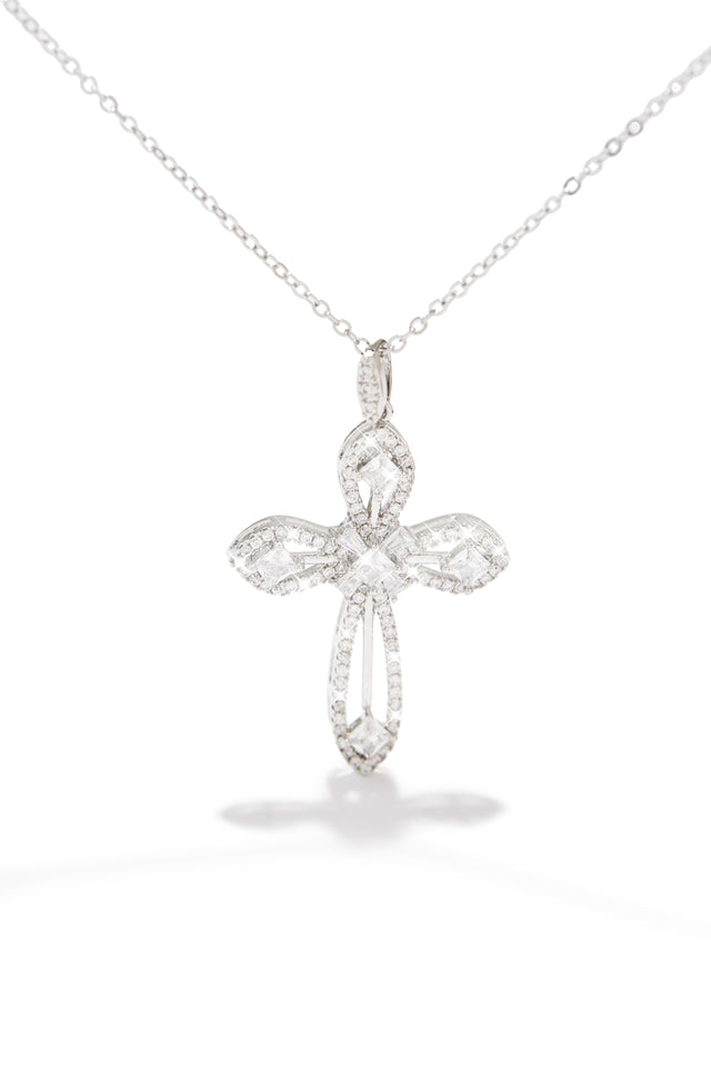 Load image into Gallery viewer, Silver Cross Necklace
