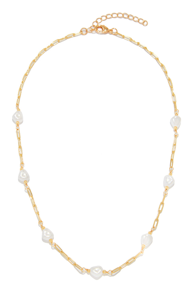 Load image into Gallery viewer, White Faux Pearl Necklace
