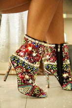 Load image into Gallery viewer, Nico Fully Embellished Ankle Boots - Multi
