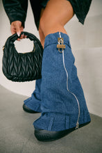 Load image into Gallery viewer, Denim Chunky Boot
