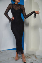Load image into Gallery viewer, Nikole Long Sleeve Dress - Black

