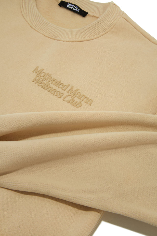 Load image into Gallery viewer, Motivated Mama Wellness Club Exclusive Crewneck - Nude
