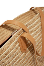 Load image into Gallery viewer, Zipper Closure Straw Bag
