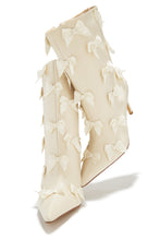 Load image into Gallery viewer, Bone Ankle Boots with Bow Detailing
