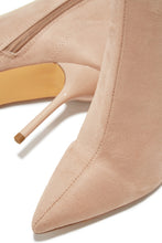 Load image into Gallery viewer, Last Night Pointed Toe High Heel Ankle Boots - Nude

