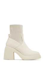 Load image into Gallery viewer, Bone Chunky Heel Ankle Boots
