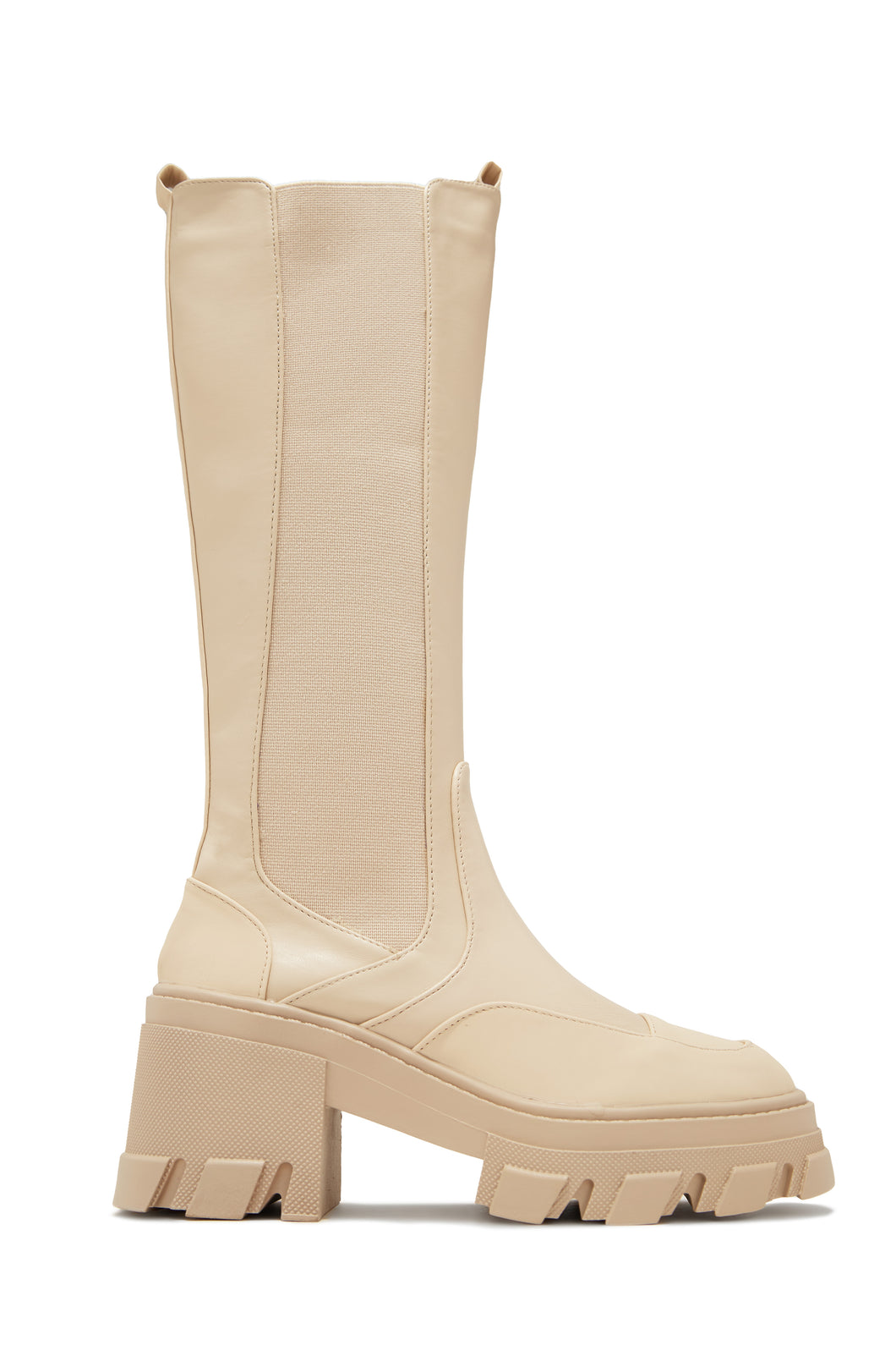 Leonie Combat Boots - Cream