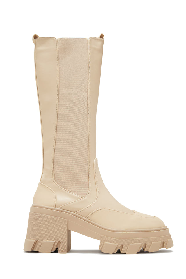 Load image into Gallery viewer, Leonie Combat Boots - Cream
