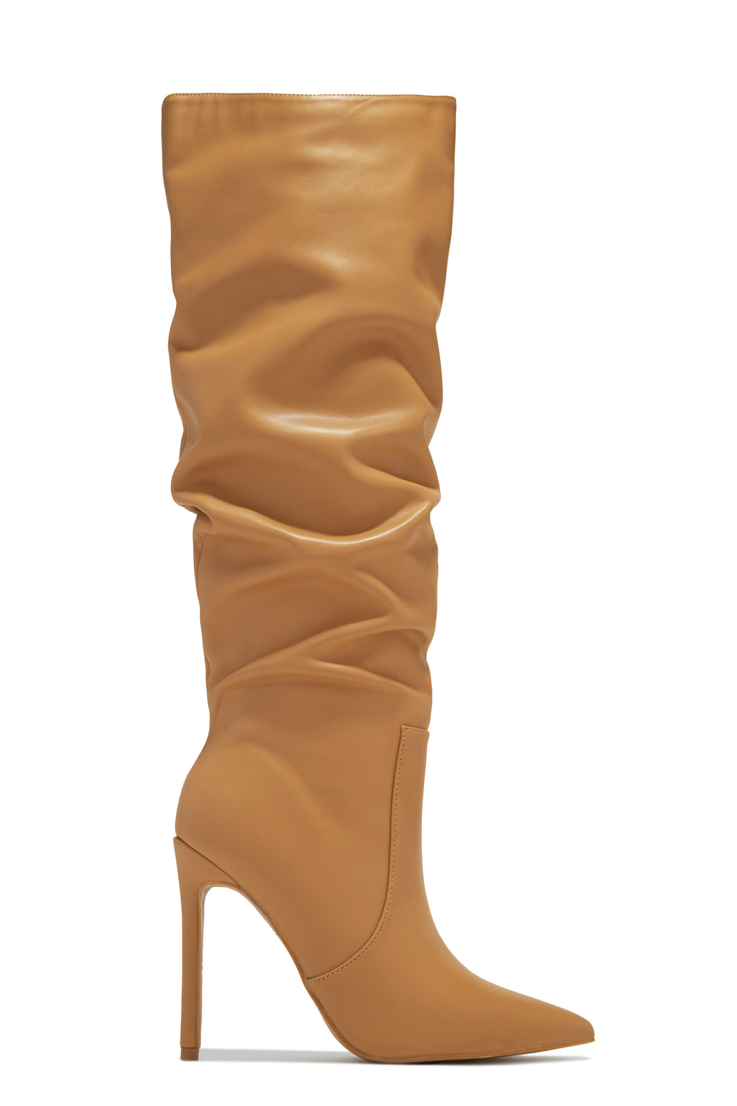 Keep My Cool High Heel Boots - Nude