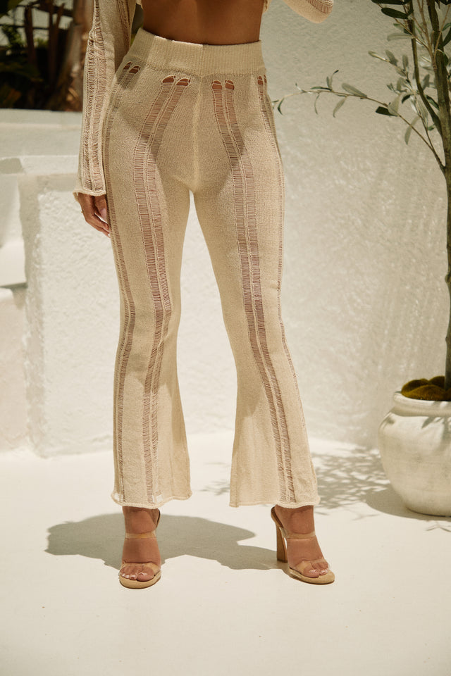 Load image into Gallery viewer, Natural Cream Cover Up Pant
