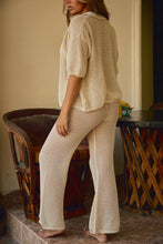 Load image into Gallery viewer, Nude Crochet Pant Set
