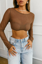 Load image into Gallery viewer, Long Sleeve Brown Top
