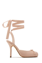 Load image into Gallery viewer, Klara Ballet Lace Up Heels - Nude

