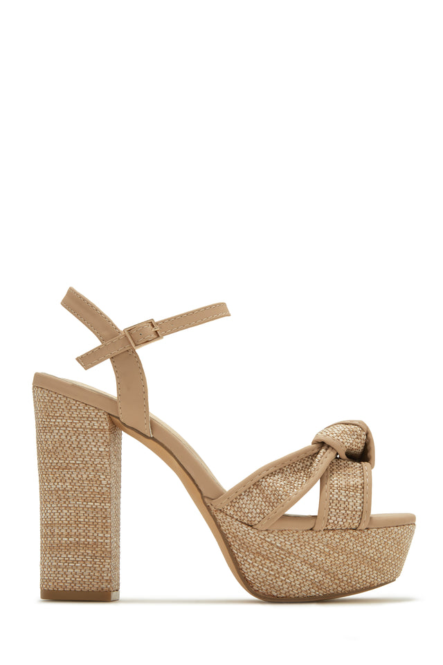 Load image into Gallery viewer, Platform High Heel With Knotted Straps
