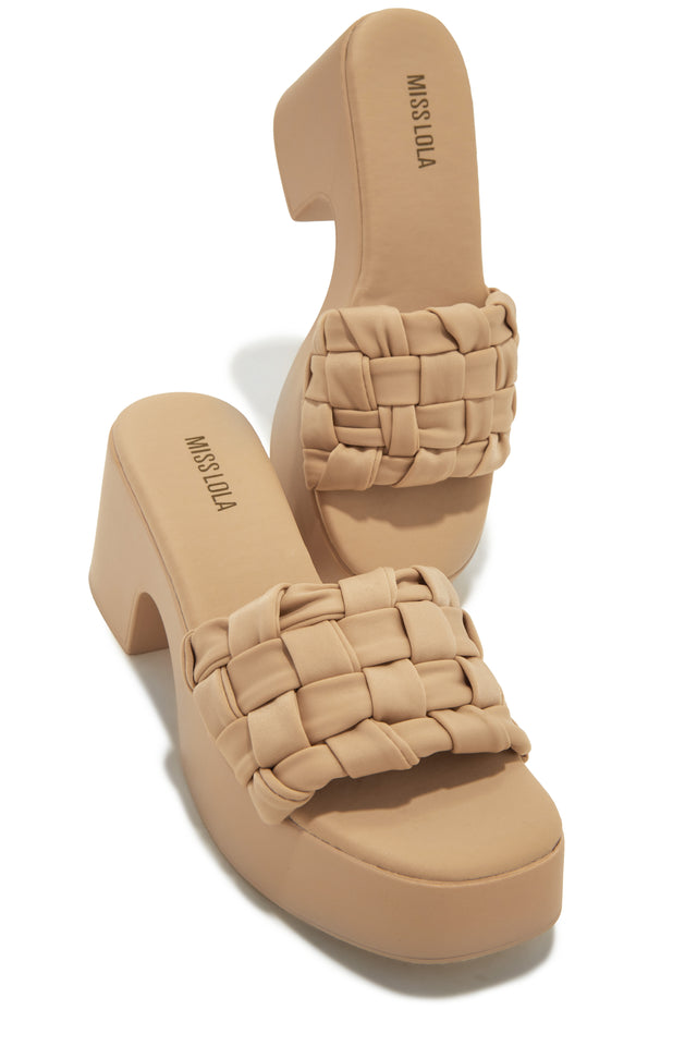 Load image into Gallery viewer, Woven Platform Sandals
