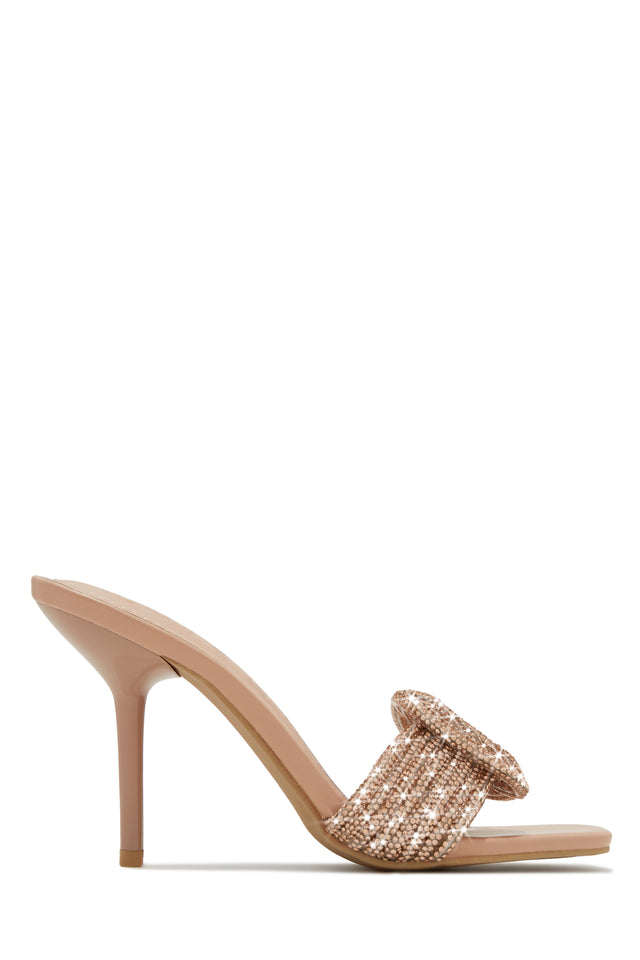 Load image into Gallery viewer, Nude Embellished Heels
