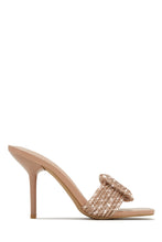 Load image into Gallery viewer, Nude Embellished Mules
