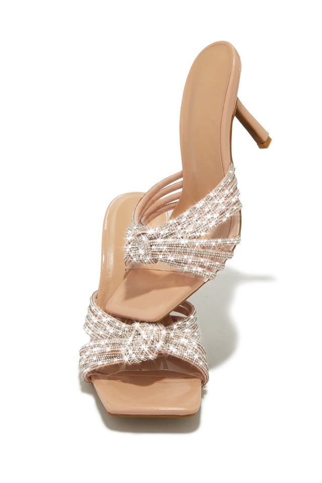 Load image into Gallery viewer, Knot Detail Embellished Mule Heel
