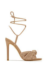 Load image into Gallery viewer, Tie Knot Ankle Strap Up Heels
