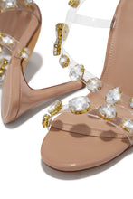 Load image into Gallery viewer, Kiah Embellished Slingback Heels - Nude
