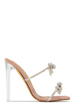 Load image into Gallery viewer, Life Is A Party Embellished High Heel Mules - White

