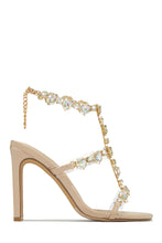 Load image into Gallery viewer, Nude Embellished Sandals
