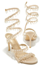 Load image into Gallery viewer, Nude Single Sole Embellished Heels
