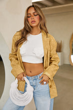 Load image into Gallery viewer, Butter Yellow Blazer with White Crop Top
