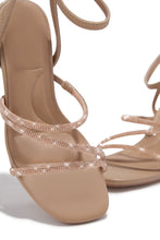 Load image into Gallery viewer, Annalise Embellished Mid Heels - Nude
