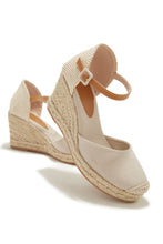 Load image into Gallery viewer, Nude Espadrille Wedges
