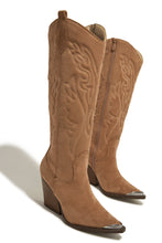 Load image into Gallery viewer, Taupe Nude Cowgirl Boots

