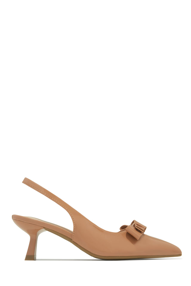 Load image into Gallery viewer, Alayna Mid Heel Slingback Pumps - Nude
