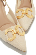 Load image into Gallery viewer, Yvaine Slingback Mid Heel Pumps - Nude
