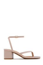 Load image into Gallery viewer, Letty Chunky Mid Heels - Nude
