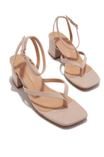 Load image into Gallery viewer, Letty Chunky Mid Heels - Nude
