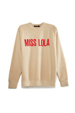 Load image into Gallery viewer, Miss Lola Exclusive Crewneck Sweater - Taupe
