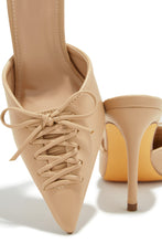 Load image into Gallery viewer, Lina Pump Heel Mules - Nude
