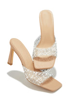 Load image into Gallery viewer, Nude Slip On Embellished Heels
