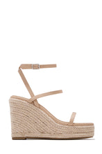 Load image into Gallery viewer, Ocean Shore Espadrille Platform Wedges - Nude
