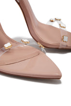 Load image into Gallery viewer, Aurela Clear Strap High Heels - Nude
